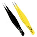 High precision pointed tweezers for removing ingrown hairs, splinters and fine facial hair