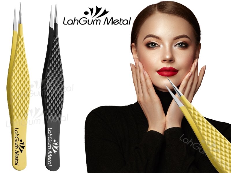 Best rated tweezers for chin hair stainless steel tool for removing chin whiskers and fine facial hair