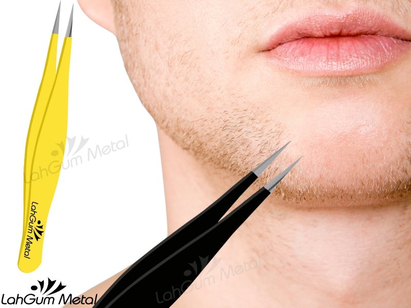 Best tweezers for fine chin hair with ultra precision tip for removing thin facial hair smoothly and easily