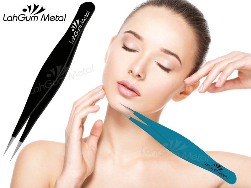 Best tweezers for short chin hair removal with fine tip for grabbing tiny hairs and precise grooming