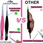 Precision Pointed Tweezers for Ingrown Hair & Fine Facial Hair, Splinter - Image 3