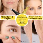 Diamond grip tweezers for accurate control while removing ingrown hair, splinters and fine hairs