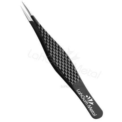 Extra sharp tweezers designed for ingrown hair removal, splinter extraction and precise facial grooming