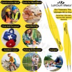 Facial hair chin tweezers designed for removing chin hair, upper lip hair and fine facial hair