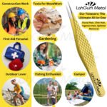 Fine point precision tweezers for removing ingrown hair, splinters and tiny stubborn facial hairs