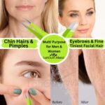 Fine point precision tweezers for ingrown hair removal, splinter extraction and detailed grooming