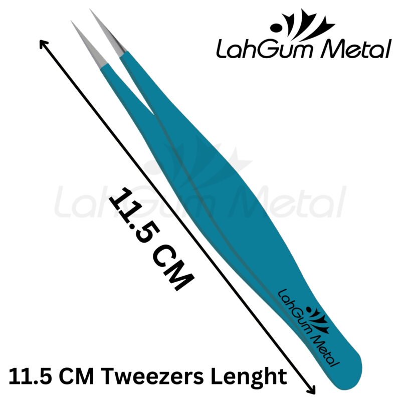 Fine point tweezers for women designed for facial hair removal and precise eyebrow grooming