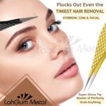Fine tip precision tweezers for removing ingrown hair, splinters and tiny stubborn facial hairs