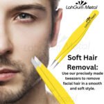 Pointed eyebrow tweezers for removing ingrown hair, splinters and tiny stubborn facial hairs