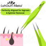 Best Ingrown Hair Tweezers kit Pointed Needle Tool for Chin, Splinter - Image 6