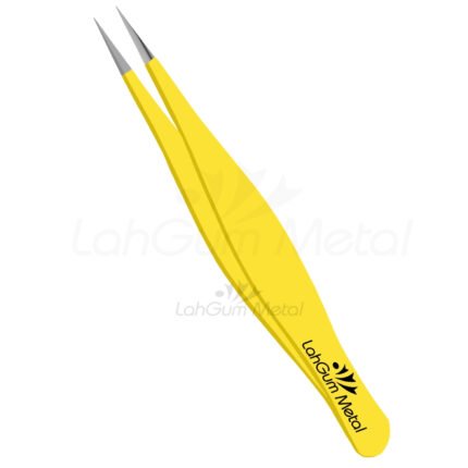 Pointed precision tweezers for removing facial hair, chin hair, ingrown hairs and tiny splinters