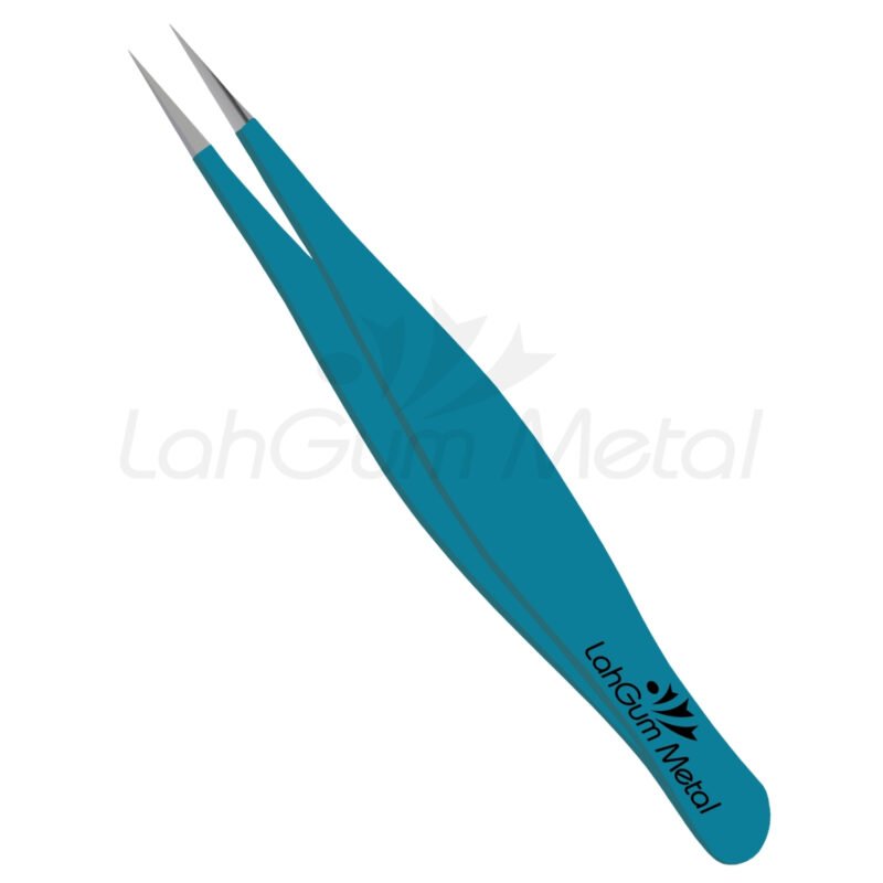 Pointed tweezers for women's facial hair removal, chin hair plucking and precise grooming