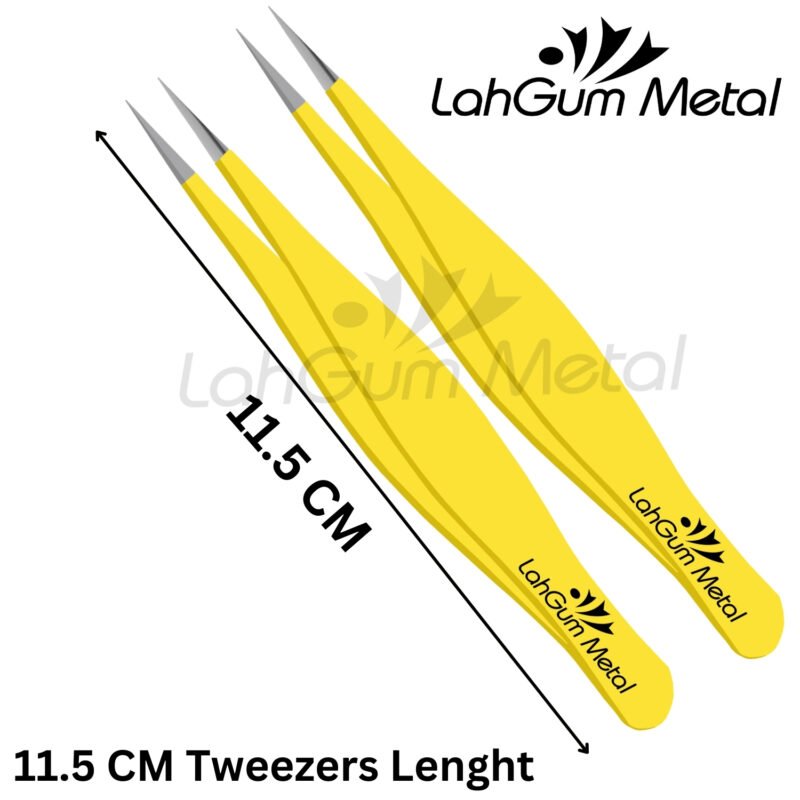 Precision chin hair tweezers for accurate plucking of small chin hairs and detailed facial grooming