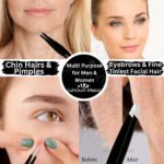 Precision eyebrow tweezers designed for shaping brows and removing fine facial hair with accuracy