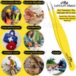 Precision fine tip tweezers for facial hair removal, chin hair plucking and detailed grooming