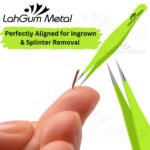 Best Ingrown Hair Tweezers kit Pointed Needle Tool for Chin, Splinter - Image 5