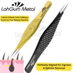 Precision surgical tweezers for splinter removal, ingrown hair extraction and detailed grooming