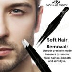 Professional eyebrow tweezers for shaping brows, removing chin hair and detailed facial grooming