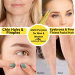 Professional needle tweezers designed for splinter extraction, ingrown hair removal and detailed grooming