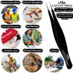 sharp pointy tweezers for ingrown hair removal facial chin splinter - Image 5