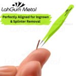 Precision splinter removal tweezers for extracting tiny splinters and ingrown hairs easily