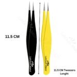 Best pointed tweezers for ingrown hair removal with sharp fine tip for precise gripping and clean extraction