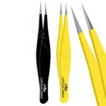Precision pointed ingrown hair tweezers for safe removal of fine hair, splinters, and facial hair with stainless steel tip