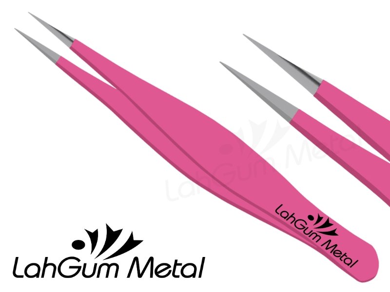 Stainless steel precision tweezers with fine tip for professional grooming beauty and splinter removal