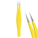 Precision tip tweezers with ultra fine pointed tips for accurate hair removal, splinters, and detailed grooming tasks