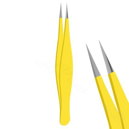 Precision tip tweezers with ultra fine pointed tips for accurate hair removal, splinters, and detailed grooming tasks