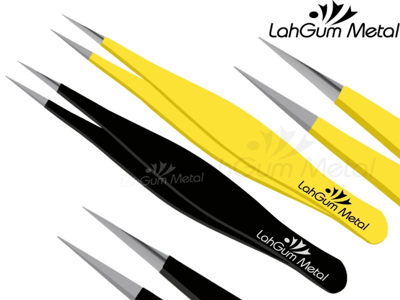 Very fine point tweezers tool ideal for removing the smallest hairs splinters and detailed precision work